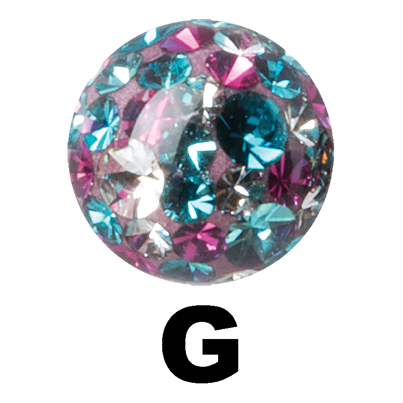 Multi Colours Crystal Ball Sfere e Componenti