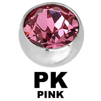 Micro Jewelled Balls with Swarovski Crystal (Big Stone) Balls & Attachments