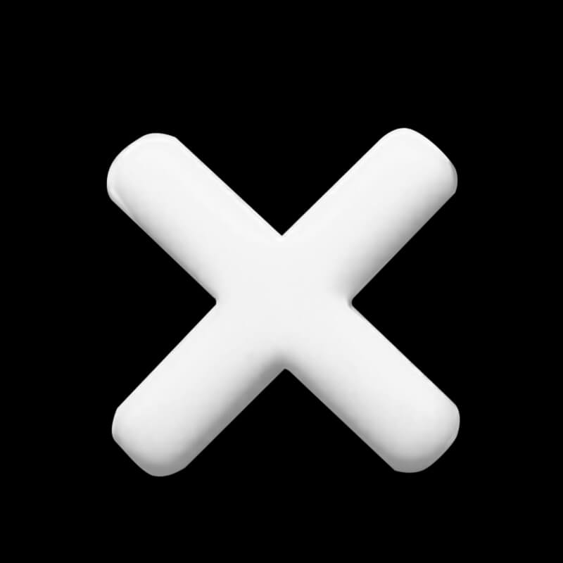 Micro Implant Teflon Jewelry - Cross Micro Implant Teflon Jewelry - Cross